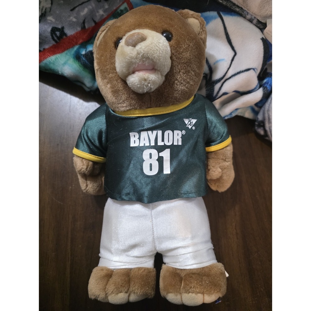 Vintage Baylor Bears #81 Teddy Bear Plush Best Equipment NCAA Licensed 13"